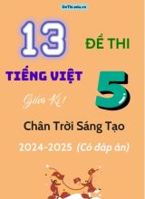 13 Đề thi Tiếng Việt 5 giữa Kì 1 Chân Trời Sáng Tạo 2024-2025 (Có đáp án)